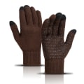 Miniatyrbild 1 av 5: Bruna vinterhandskar herr dam touch screen handskar smartphone motorcykelhandskar