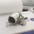Miniatyrbillede 4 af 5: Rustfrit stål engelvinger hjerte små urner dine vinger var klar mindesmærker kremering aske urne souvenir (sommerfugl)