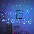 Miniatyrbillede 4 af 4: LED gardinlys 2,5 m lyskæde til bryllup, jul, seng