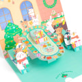 Miniatyrbilde 2 av 5: (Julemiddag) Julekort Pop Up. 3D Julehilsen C