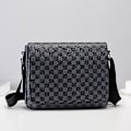 Miniatyrbild 5 av 5: Herr Axelväska Koreansk Mode Rutig Multifunktionell Crossbody Väska Casual Messenger Väska Ryggsäck