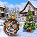 Miniatyrbillede 3 af 5: Gigant oppustelig julekugle 60cm PVC oppustelig julekugle
