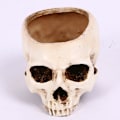 Pikkukuva 4 / 5: Halloween Hollow Scary Skull Plant Pot Dry Soot Resin Simulation