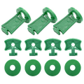 Miniatyrbillede 1 af 4: 100 stk. Drivhus Twist Clips Skyggefikseringsclips og 100 stk. Skiver til Aluminium Drivhus Isolering Boble