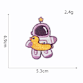 Miniatyrbild 3 av 4: 12-pack Astronaut Planet Dator Broderadetiketter Självhäftande