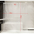 Miniatyrbillede 2 af 5: 1 stk. bruseforhæng 180x200cm 100% EVA semi-transparent vandtæt