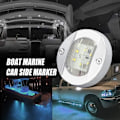 Miniatyrbillede 2 af 5: 4 stk. Hvid DC12V 6 LED Side Marker Lys Navigationslys Vandtæt