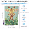 Miniatyrbild 4 av 5: Giraff diamantmålning set för vuxna - Full Drill Round D