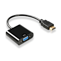 Pikkukuva 1 / 5: 1 kpl musta HDMI-VGA-sovitin, uros-naaras-muunninsovitin 10