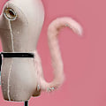 Miniatyrbillede 3 af 4: Cosplay bøjelig lang kattehale og ører pandebånd sæt 2 stk pakke kostume tilbehør