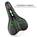 Miniatyrbillede 4 af 6: Cykelsadel Gel Komfortabel Ergonomisk Trekking Memory Foam MTB Cykel