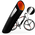 Miniatyrbillede 1 af 5: Elektrisk cykelbatteribeskytter med reflekterende mønster, til rørdiameter 28-32 cm, støv- og ridsefast rammebatteribeskytter