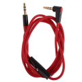 Miniatyrbilde 3 av 5: 3,5 mm hann/hann stereo aux-lydkabel - vinklet