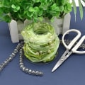 Miniatyrbillede 4 af 5: 10M kunstig perle bånd chiffon bånd og organza blonderib