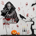 Pikkukuva 5 / 5: 2 kpl Halloween-seinätarroja, Halloween-wc-istuimen tarra, Remov