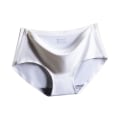 Miniatyrbillede 4 af 5: 4 stk. Ice Silk Seamless Dameundertøj Sexet Mid-waist Spandex Bomulds Trusser (S)