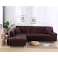Miniatyrbillede 3 af 5: Sofaovertræk Elastisk Spandex Stretch Sofaovertræk til L-formet Sofa