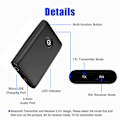 Miniatyrbillede 2 af 5: B10S bluetooth adapter 5.0 bluetooth sender modtager 2 i 1 3.5mm computer tv højttaler