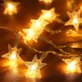 Inomhus Stjärnstränglampor, 2-pack 6M 40 LED Julbelysning Batt