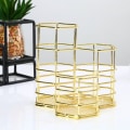 Miniatyrbillede 1 af 5: Penholderholder, Hexagonal hul Penholder, Makeupbørsteholder