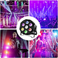 Miniatyrbillede 3 af 5: 7 RGBW LED Par, UKing LED Scenebelysning med 7 Kanal DMX/Auto/Lyd