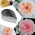 Miniatyrbild 5 av 5: 7-delad kakform i droppform, minimetall 3D-fondantform