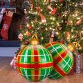 Miniatyrbillede 4 af 5: 23,6 tommer kæmpe oppustelig julekugle PVC oppustelig julekugle