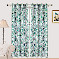 Miniatyrbillede 1 af 4: Leaf Print Polyester Blackout Gardiner 132*137CM