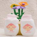 Miniatyrbild 1 av 4: Baby Anti-scratch Vantar Nyfödda Pojkar Flickor Bomull Vantar Gåvor För 0-6 Månader Monkey Rosa