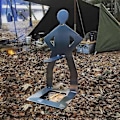 Miniatyrbilde 5 av 5: 5 rustfrie grillpinner for pølser, morsomme grillpinner i metall, gjenbrukbare grillgaffel pølseholdere, egnet for pølser