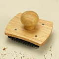 Miniatyrbillede 5 af 6: Pizza sten børste Original træfarve 1 stk Pizzasten rengøringsbørste