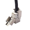 Miniatyrbillede 2 af 2: Netværks RJ45 Cat6 Cat7 Keystone Jack Modul 360 Graders Fuld Afskærmet RJ45 Stik til LSA Værktøjsfri Afslutning