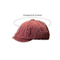 Miniatyrbilde 2 av 5: Newsboy Cap Hodeplagg Klassisk Vinter Vår Pageboy Hatt for Reise Utendørs Dating (Claret)