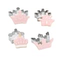 Kakeform 4 stk/sett Krone Konge Dronning Prinsesse Former i rustfritt stål Kakeform Fondantform