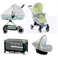 Miniatyrbilde 1 av 5: Pram Net, Universal Myggnett Beskyttelse mot Fluer, Insekter og Mygg for Barnevogn, Kjørepose, Bæresele, Vogn, Vugge, Kurv