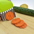 Miniatyrbild 4 av 5: 2 st Potatischipskutter i Rostfritt Stål med Vågig Blad, Chipskutter, Vågig Skärare, Grönsakshuggare (2 st)