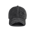 Miniatyrbilde 1 av 4: Vasket slitt bomullsdenim justerbar baseballcaps
