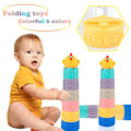 Miniatyrbilde 2 av 5: Myke, myke blokker sensoriske baby stableleker babyer badeleker spedbarns stablekopper byggeklosser for gutter jenter