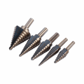 Miniatyrbillede 5 af 5: 5PCS Cobalt HSS Titanium Legering Store Bor Sæt Konisk Hul M