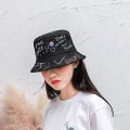 Miniatyrbilde 4 av 5: Fiskehatt Menn Kvinner Foldbar Solhatt Kreativ Graffiti UV Sol