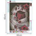 Miniatyrbild 2 av 5: 5D DIY Diamantmålning Kit Full Drill för Barn Vuxna, Flowe
