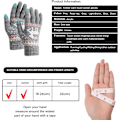 Miniatyrbillede 2 af 5: Vinterstrikkede varme handsker Unisex Touch Screen, termisk elastisk F
