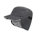 Miniatyrbilde 4 av 5: Vintervarm lue med øreklaffer og topplue-basecap, vanntett, unisex (blå)
