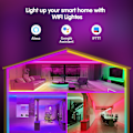 Miniatyrbillede 2 af 5: 15M LED-strimmel, Tenmiro Bleutooth Led-soveværelse, Led-strimmel-kontrol