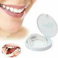 Miniatyrbillede 3 af 3: Snap On Falske Tænder Øvre + Nedre Dental Finér Gebis Tanddæksel Sæt A（Kun Øvre Tænder）