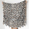 Miniatyrbilde 4 av 5: Leopardmønstret sjal for kvinner - Pashmina-sjal skjerf Charpe
