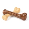 Miniatyrbillede 4 af 5: Holdbar knogle hund tyggelegetøj simulering knogler form kæledyr snack legetøj bid-resistent tygge træning 12cm gul