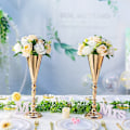 Miniatyrbillede 2 af 5: 1-delt metal blomsterstativ, kunstig blomst vase, familie TV-skab, f