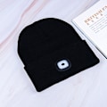 Miniatyrbillede 1 af 4: USB Genopladelig 4 LED Beanie Hat, Lysende Kasketlys og Blinkende Lys