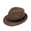 Miniatyrbillede 1 af 4: Kaffe farve, unisex jazz hatte, engelsk stil linned
